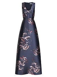 Alexandra Rose Print Gown