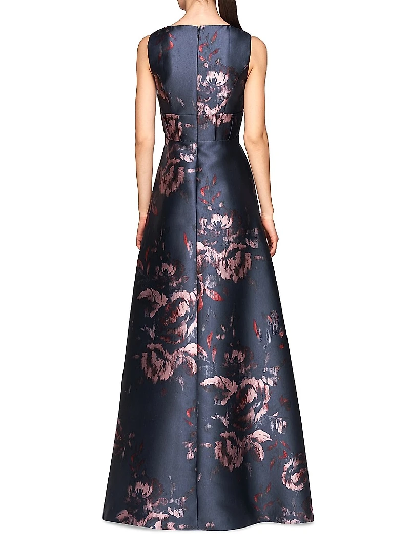 Alexandra Rose Print Gown