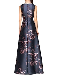 Alexandra Rose Print Gown