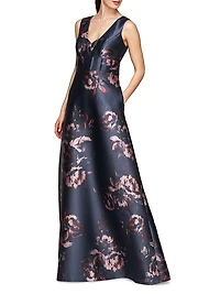 Alexandra Rose Print Gown