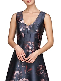 Alexandra Rose Print Gown