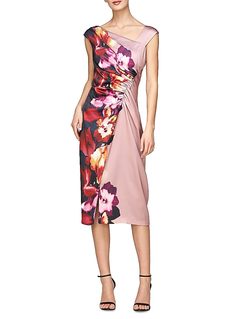 Ilssa Asymmetric Midi-Dress