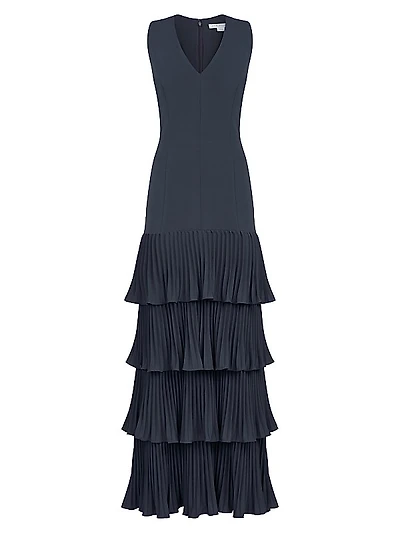 Angelique Tiered Ruffled Gown