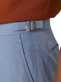 Carsyn Linen & Cotton-Blend Trousers