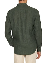 Giles Linen Button-Front Shirt
