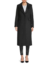 Reefer Wool-Blend Coat
