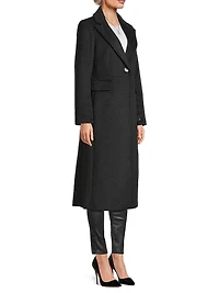Reefer Wool-Blend Coat
