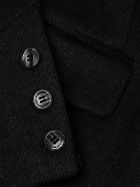 Reefer Wool-Blend Coat