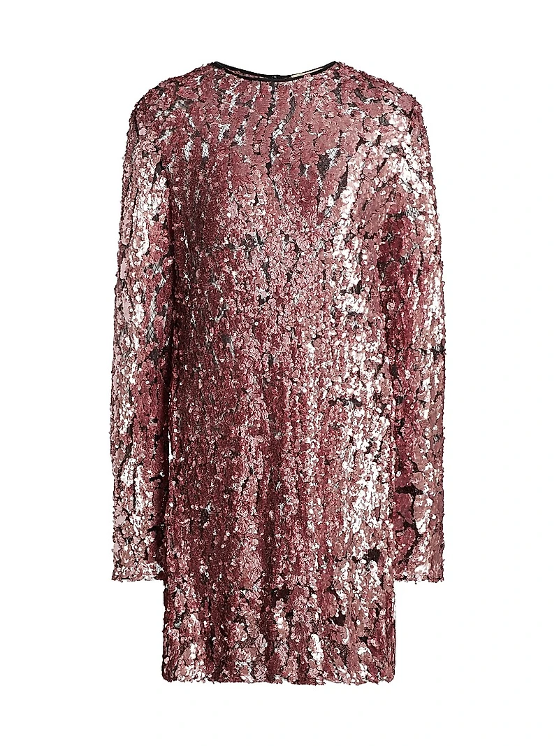 Sequin Embellished Shift Minidress
