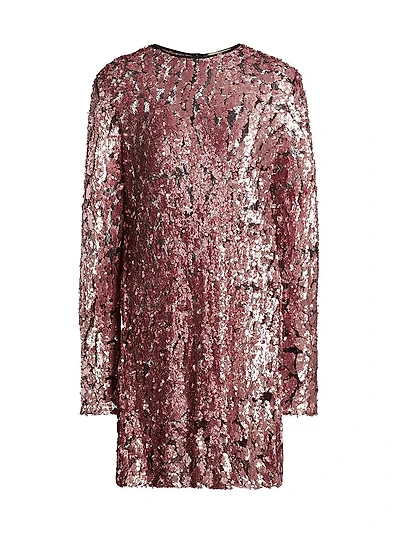 Sequin Embellished Shift Minidress