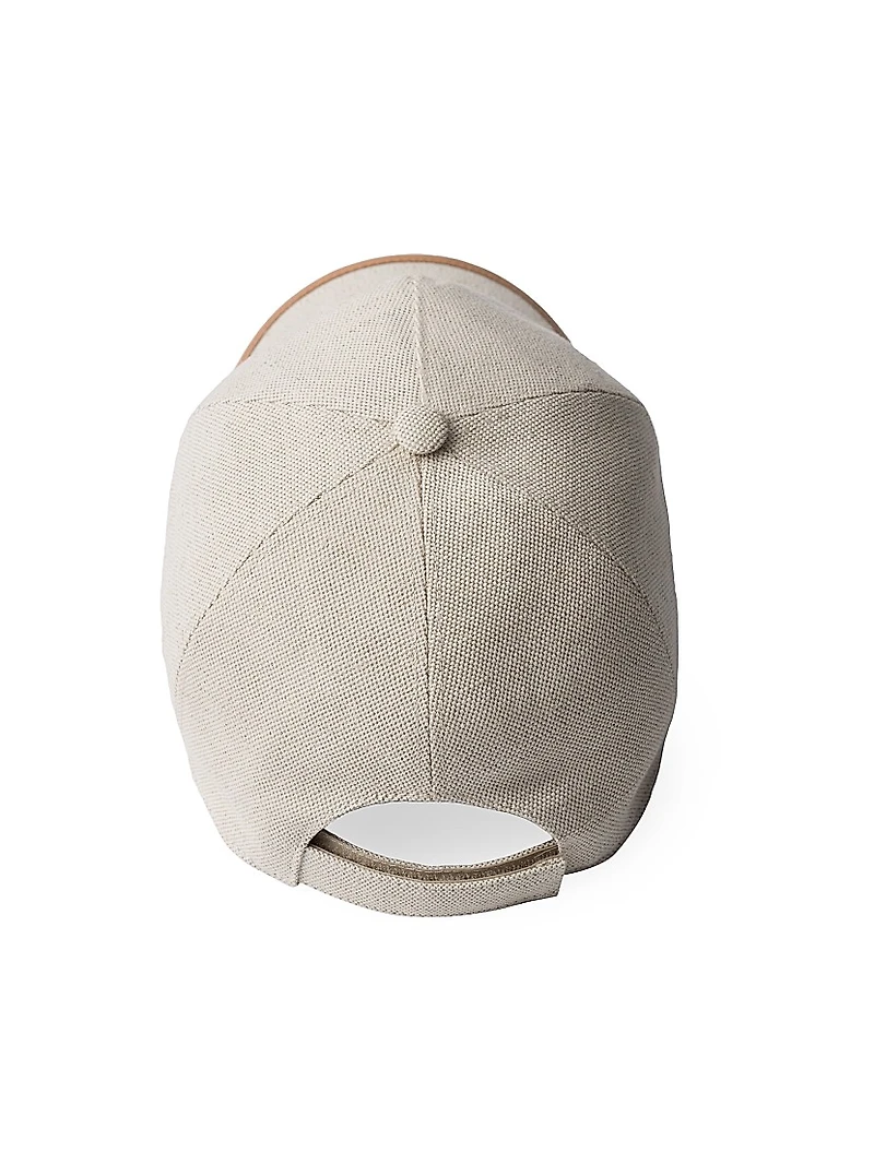 Linen Blend Baseball Cap