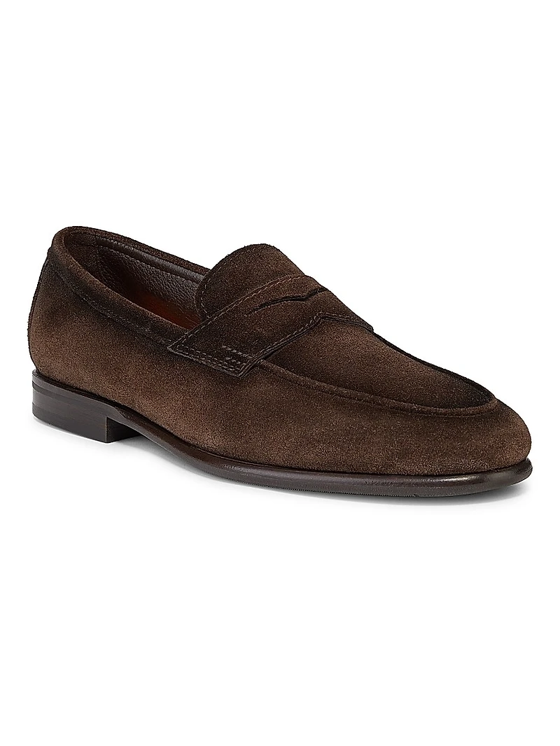 Carlos Suede Penny Loafers