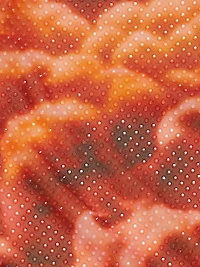 Hotfix Cloud Print Strapless Minidress