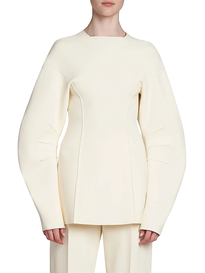 Seamed Longline Sweater