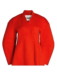 Sculpted Alpaca-Wool Blend Jacket