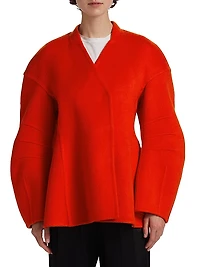 Sculpted Alpaca-Wool Blend Jacket