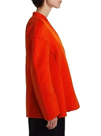 Sculpted Alpaca-Wool Blend Jacket