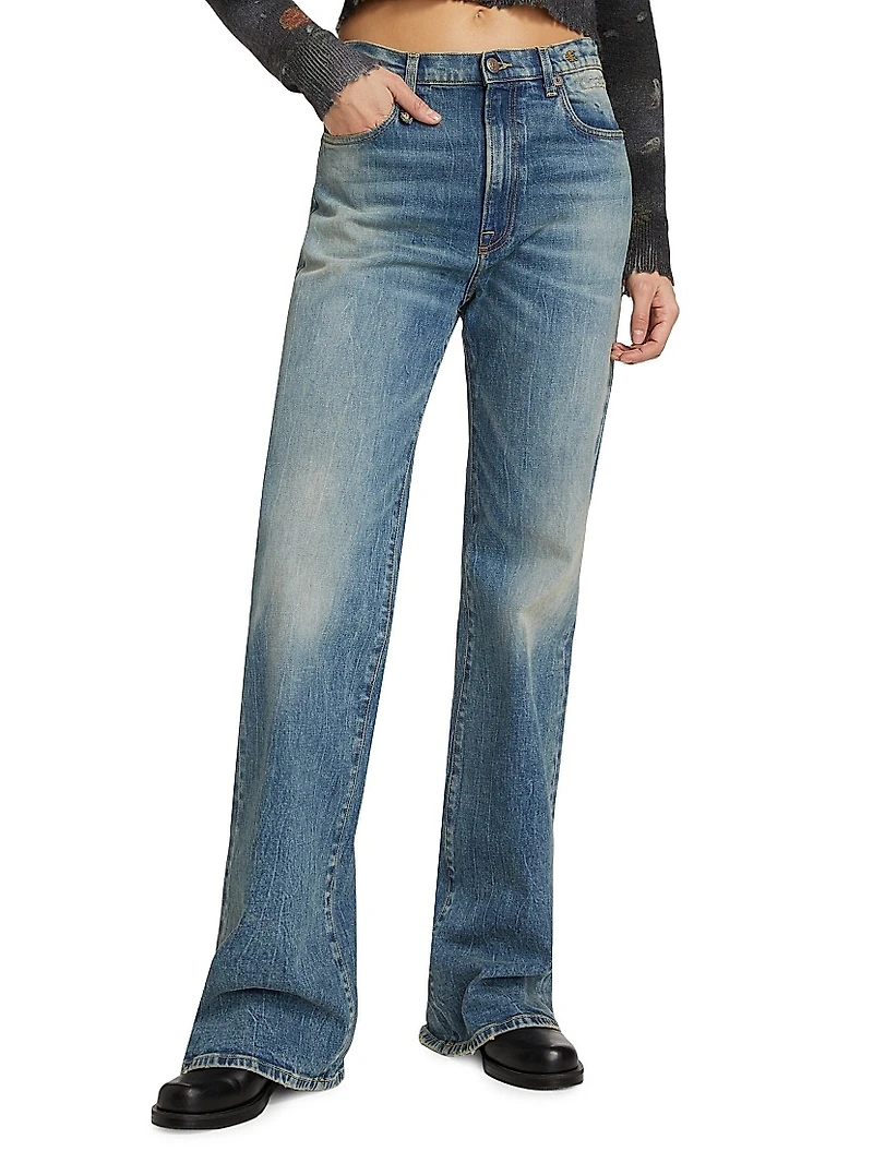 Jane High-Rise Boot-Cut Jeans