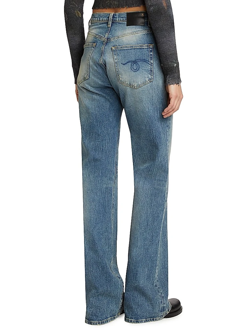 Jane High-Rise Boot-Cut Jeans
