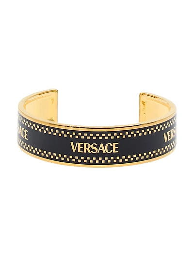 Logo-Engraved Metal Cuff