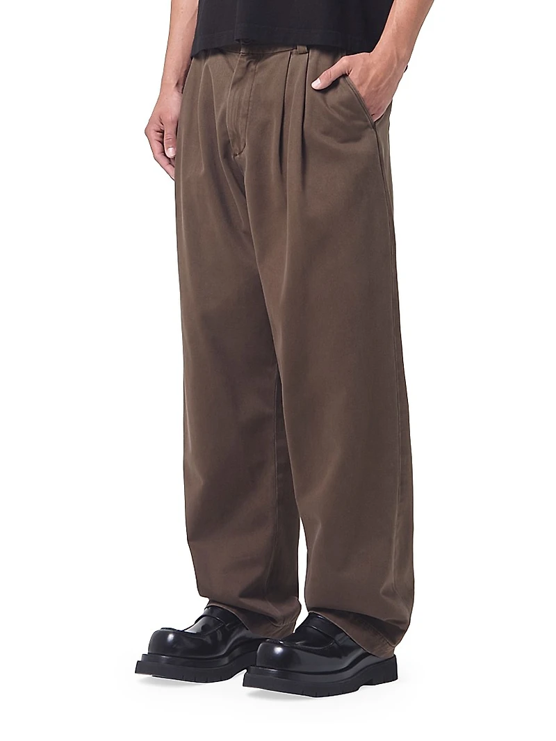 Slater Cotton Relaxed-Fit Trousers