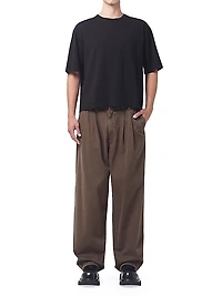 Slater Cotton Relaxed-Fit Trousers