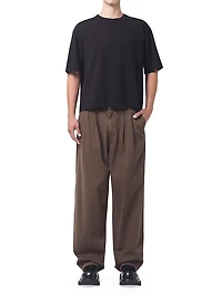 Slater Cotton Relaxed-Fit Trousers