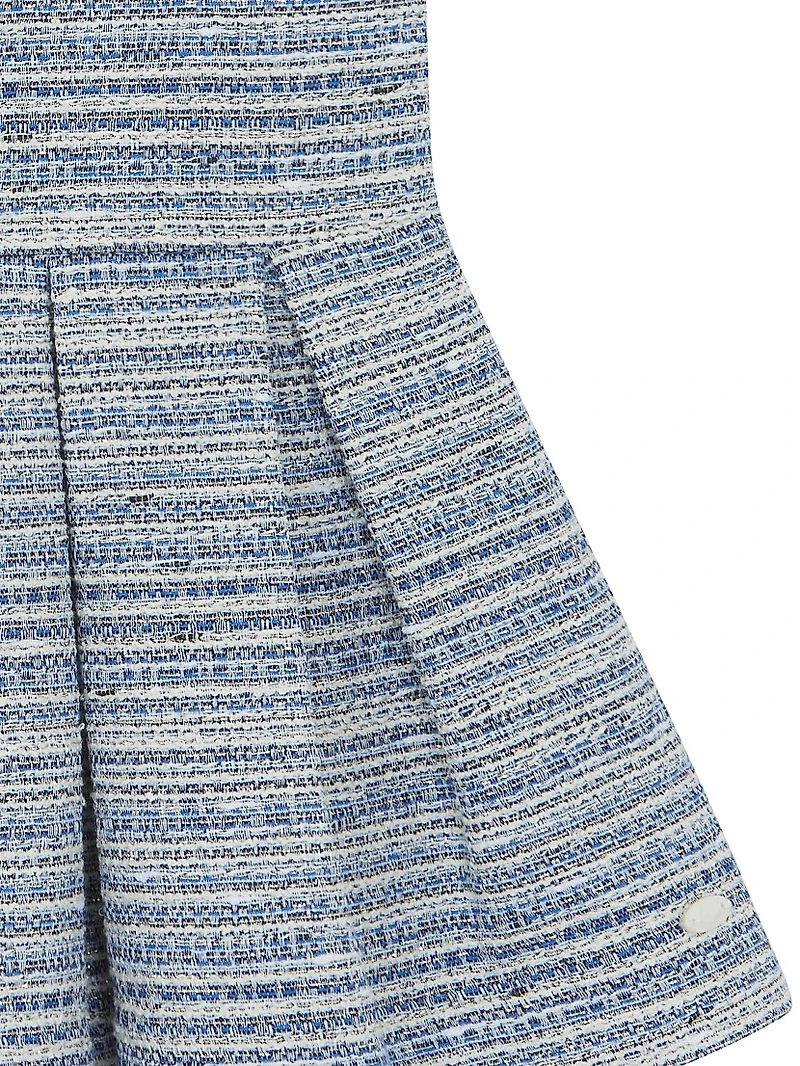 Little Girl's & Tweed Pleated Dress