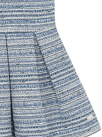 Little Girl's & Tweed Pleated Dress