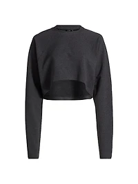 Stretch-Cotton Crop T-Shirt