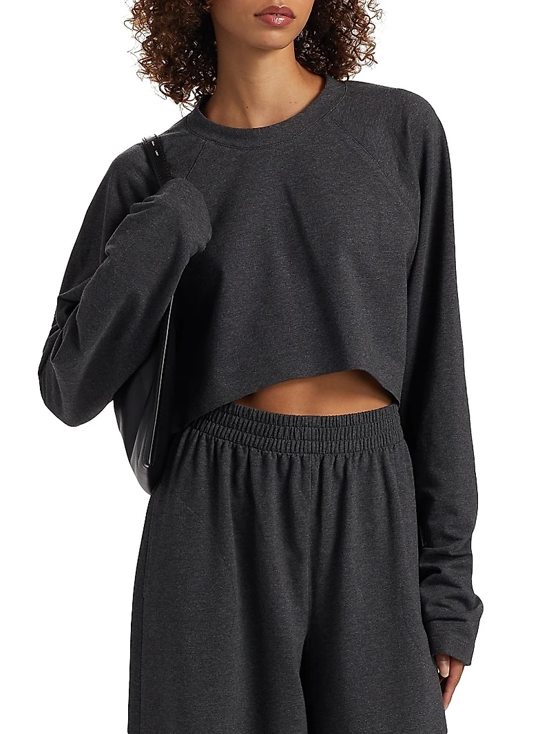 Stretch-Cotton Crop T-Shirt