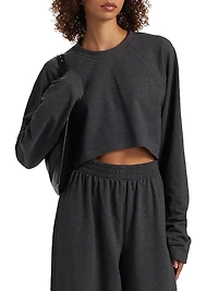 Stretch-Cotton Crop T-Shirt