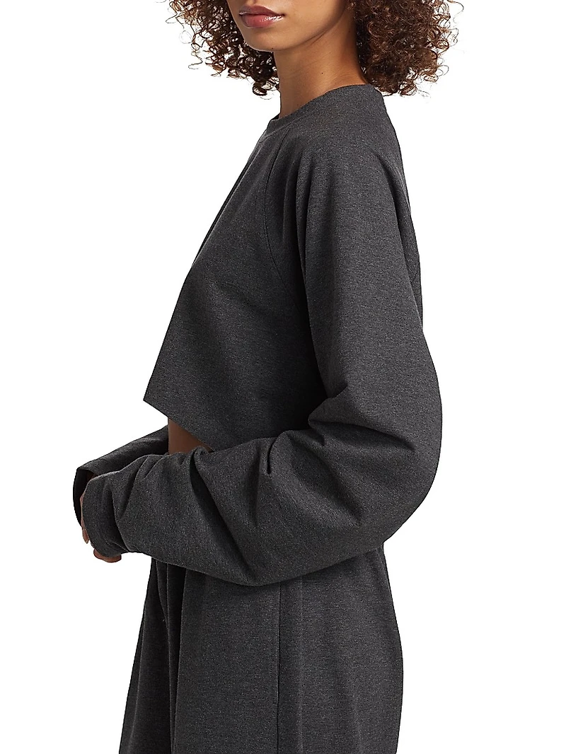 Stretch-Cotton Crop T-Shirt