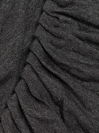 Draped Turtleneck Midi-Dress
