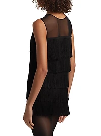 Fringed Sleeveless Minidress