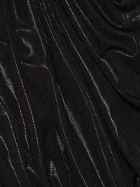 Dolman-Sleeve V-Neck Fishtail Gown