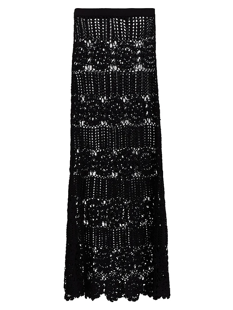 Crocheted Maxi Skirt