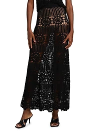Crocheted Maxi Skirt