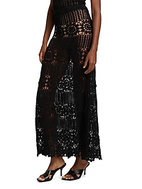 Crocheted Maxi Skirt