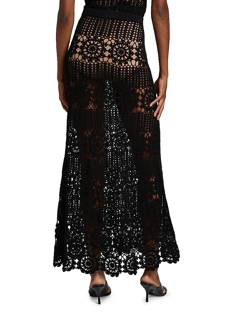 Crocheted Maxi Skirt