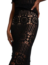 Crocheted Maxi Skirt