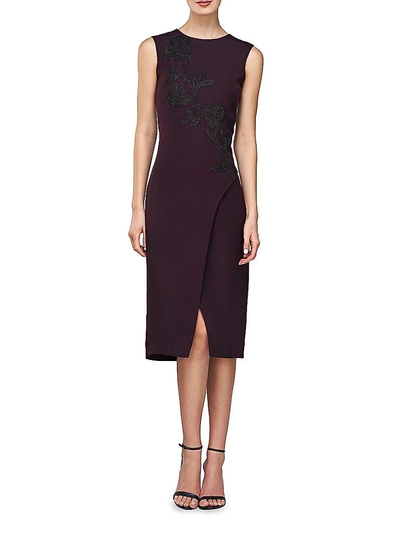Ellery Embellished Sleeveless Midi-Dress
