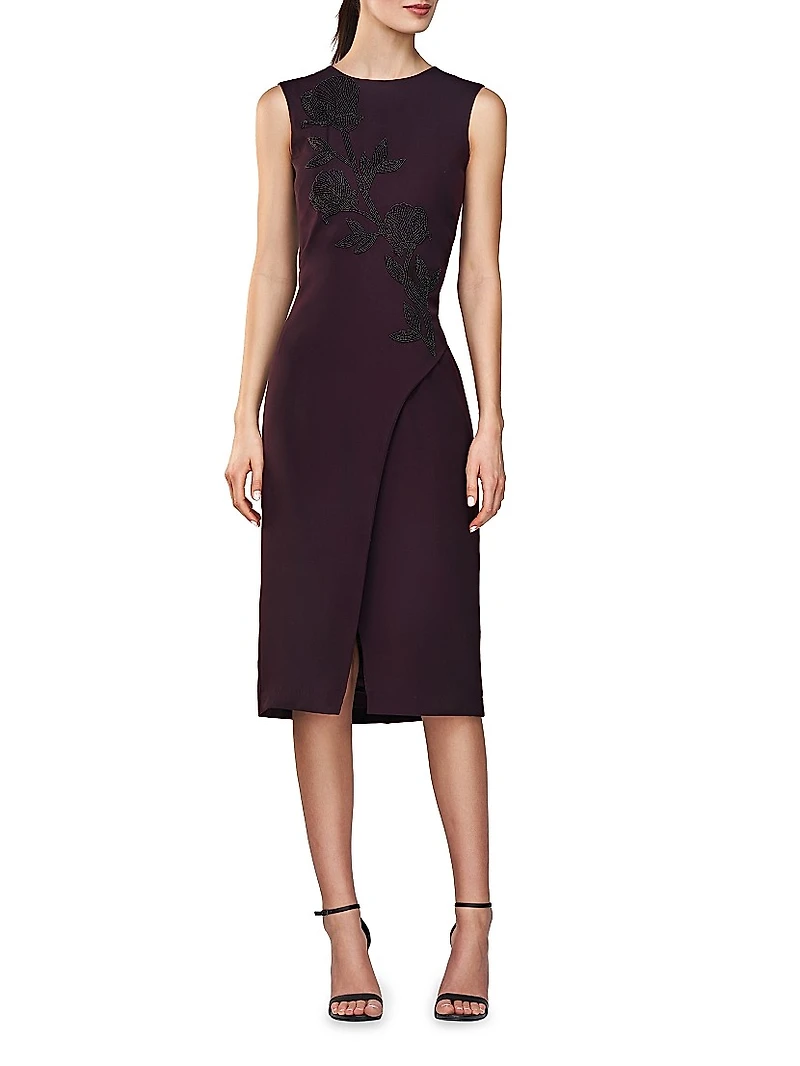 Ellery Embellished Sleeveless Midi-Dress