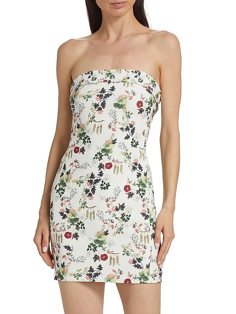 Kelly Floral Crepe Minidress