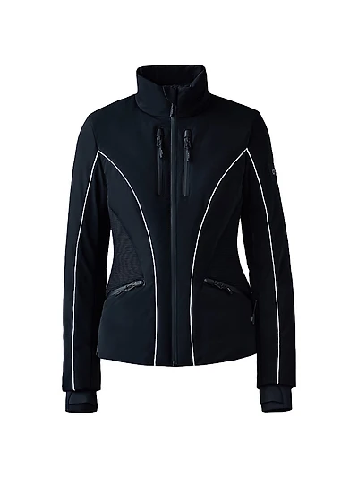 Sandra Smocked Technical Down Ski Jacket