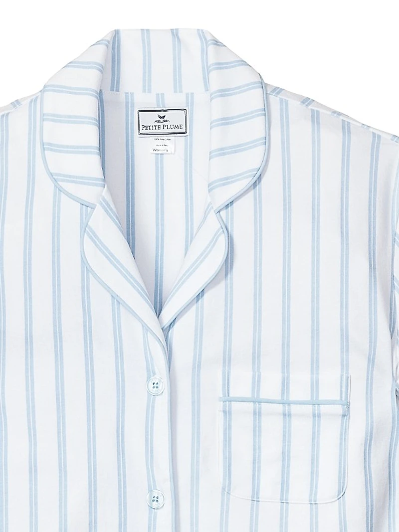 2-Piece Stripe Shorts Pajama Set