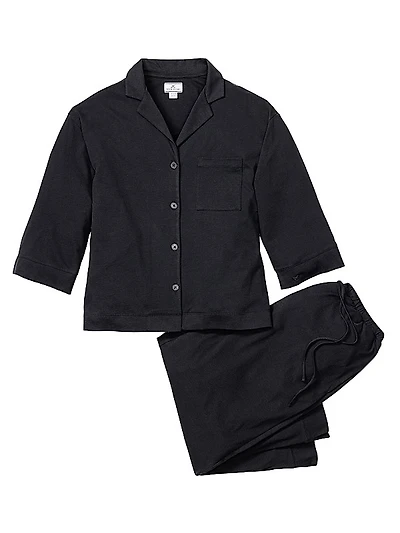 Cotton Wide-Leg Pajama Set