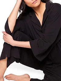 Cotton Wide-Leg Pajama Set