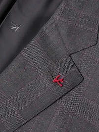 Check Wool Single-Breasted Suit