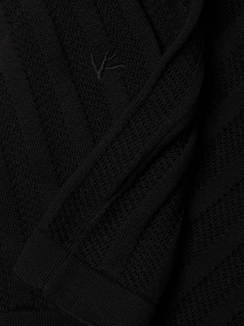 Rib And Links Silk T-Shirt